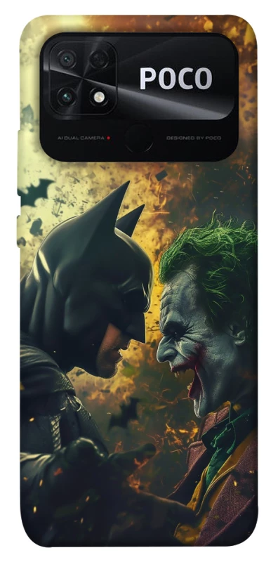 Чехол на Xiaomi Poco C40 Batman and the Joker фото 1 из 1