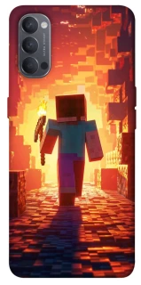 Чохол на Oppo Reno 4 Minecraft adventure фото 1 з 1