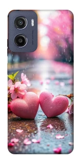 Чехол на Motorola Moto G05 Pink heart фото 1 из 1