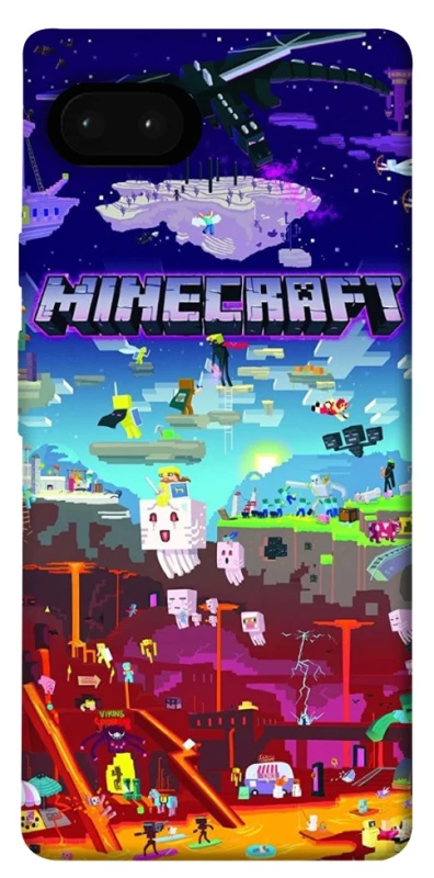 Чехол на Google Pixel 7a Minecraft world фото 1 из 1