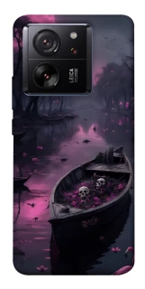 Чехол на Xiaomi 13T Boat and flamingo фото 1 из 1