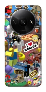 Чехол на Xiaomi Redmi A3 Roblox collage ver.5 фото 1 из 1