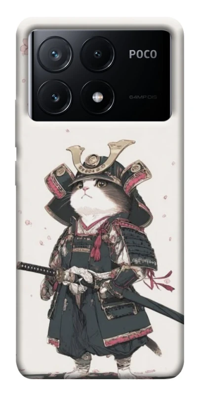 Чохол на Xiaomi Poco X6 Samurai Cat Warrior фото 1 з 1