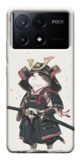 Чохол на Xiaomi Poco X6 Samurai Cat Warrior фото 1 з 1