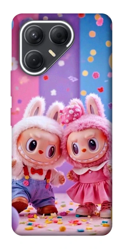 Чохол на TECNO Pova 7 Labubu twins ver.3 фото 1 з 1