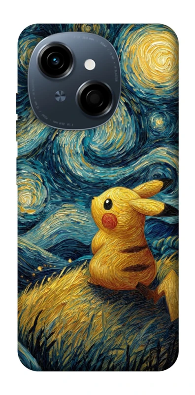 Чохол на TECNO Spark Go 1 Pikachu and Van Gogh фото 1 з 1