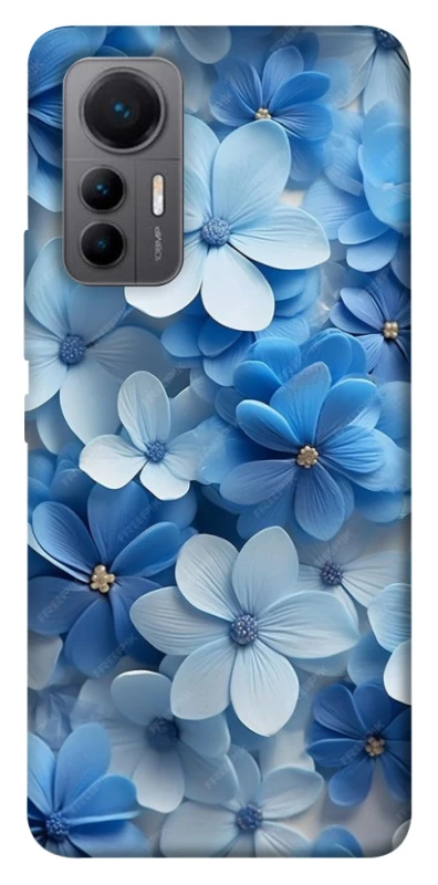 Чехол на Xiaomi 12 Lite Синие цветы фото 1 из 1