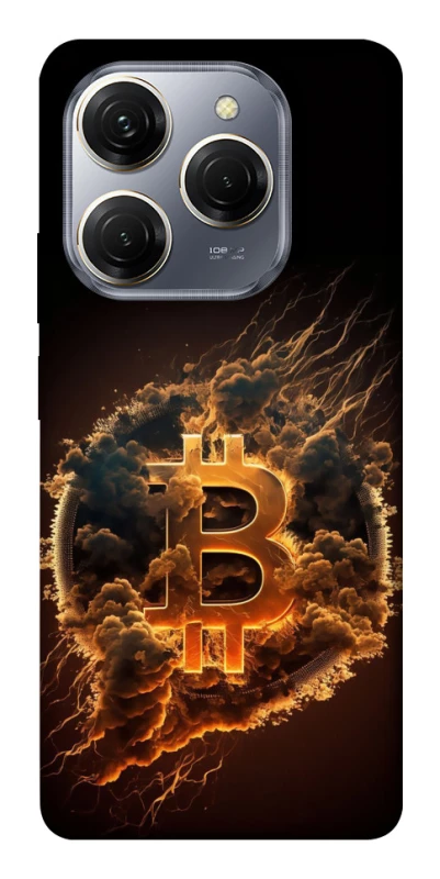 Чехол на TECNO Spark 20 Pro Smoky Bitcoin фото 1 из 1