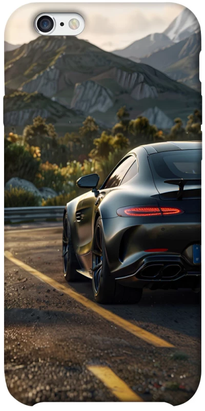 Чехол на Apple iPhone 6/6s plus (5.5") Car in the mountains фото 1 из 1