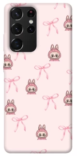 Чехол на Samsung Galaxy S21 Ultra Pink bows and Labubus фото 1 из 1