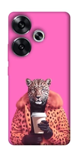 Чохол на Xiaomi Poco F6 Леопард з кавою фото 1 з 1