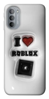 Чехол на Motorola Moto G31 I love Roblox фото 1 из 1