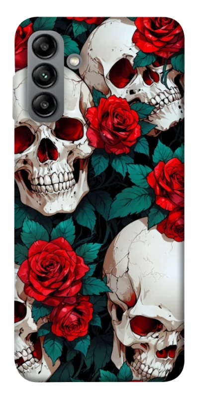 Чохол на Samsung Galaxy A04s skull and rose фото 1 з 1