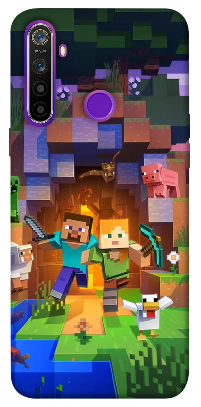Чехол на Realme 5 Minecraft game фото 1 из 1