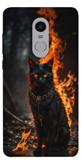 Чохол на Xiaomi Redmi Note 4X / Note 4 (Snapdragon) Вогняний кіт фото 1 з 1