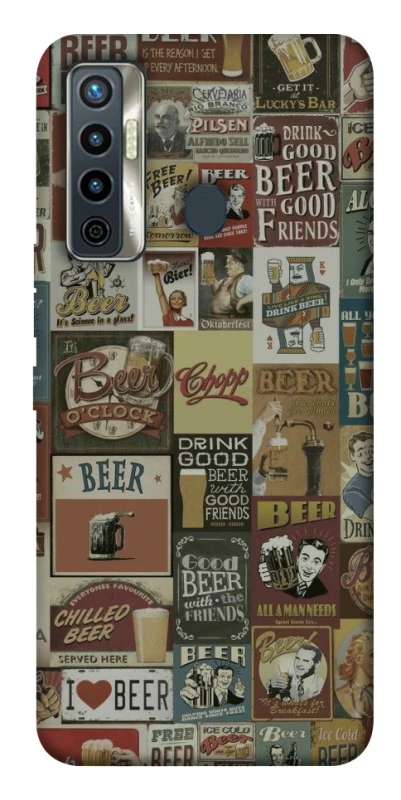 Чехол на TECNO Camon 17 Retro collage ver.1 фото 1 из 1