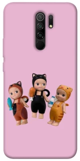 Чохол на Xiaomi Redmi 9 Cat Cafe Trio фото 1 з 1
