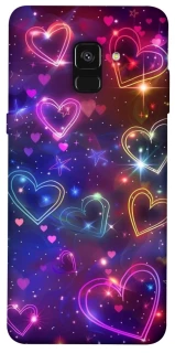 Чехол на Samsung A530 Galaxy A8 (2018) Drawn hearts фото 1 из 1