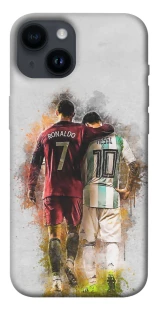 Чохол на Apple iPhone 14 (6.1") Ronaldo та Messi фото 1 з 1
