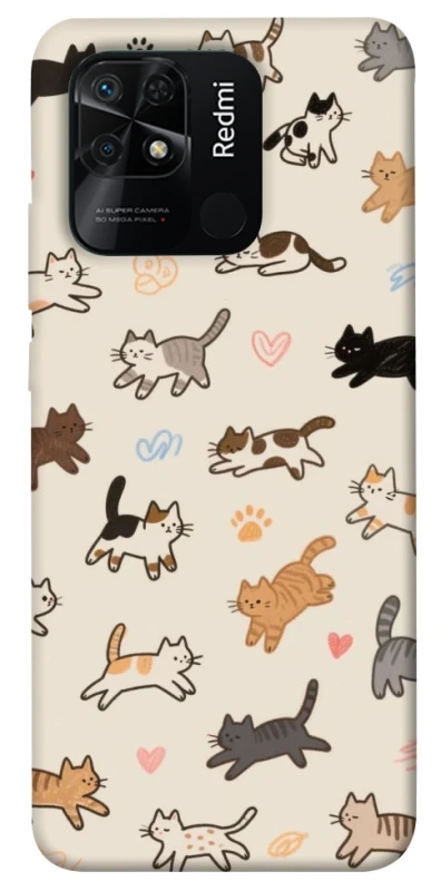 Чохол на Xiaomi Redmi 10C Cat style ver.2 фото 1 з 1