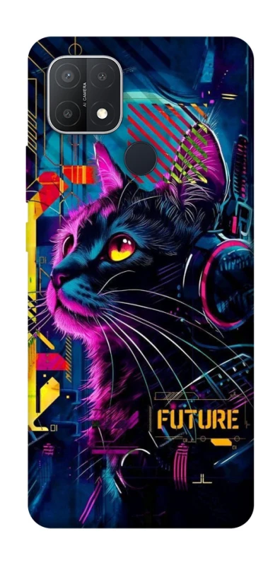 Чохол на Oppo A15s / A15 Cyber Cat v2 фото 1 з 1