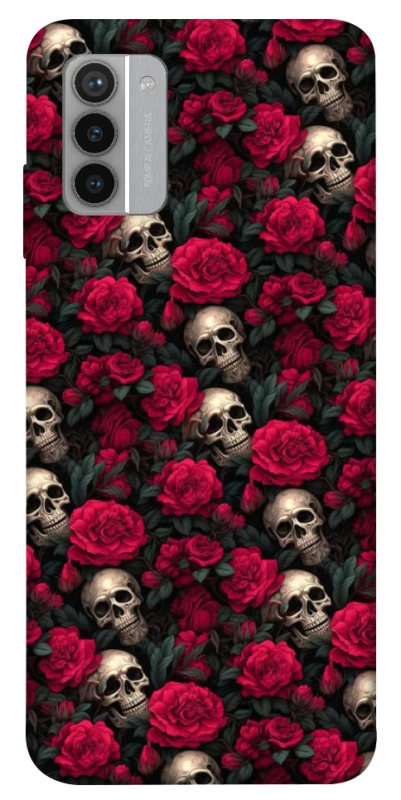 Чохол на Nokia G42 Черепа та рози фото 1 з 1