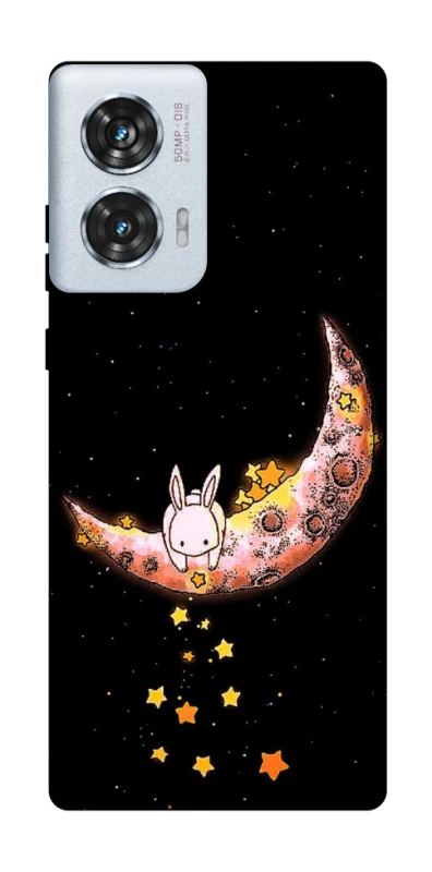 Чехол на Motorola Edge 50 Fusion Moon rabbit фото 1 из 1