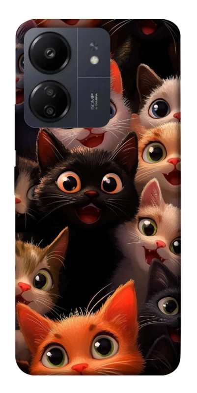 Чохол на Xiaomi Redmi 13C happy cats фото 1 з 1