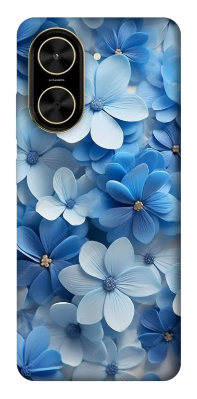 Чехол на Xiaomi Poco C71 Синие цветы фото 1 из 1