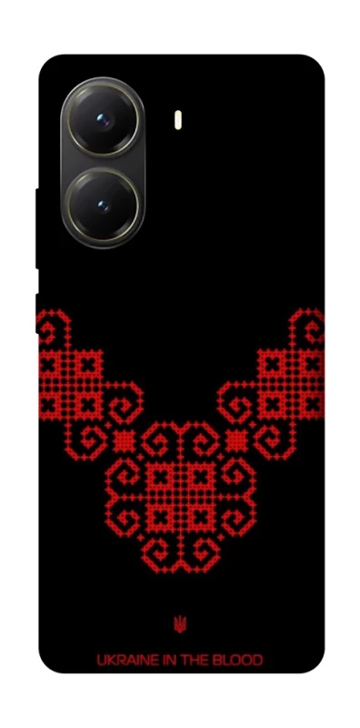 Чохол на Xiaomi Poco X6 Pro Чорно-червона вишиванка фото 1 з 1