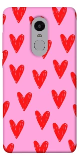 Чехол на Xiaomi Redmi Note 4X / Note 4 (Snapdragon) Red hearts 2 фото 1 из 1