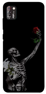 Чехол на TECNO POP 4 Pro Skeleton vs Rose фото 1 из 1