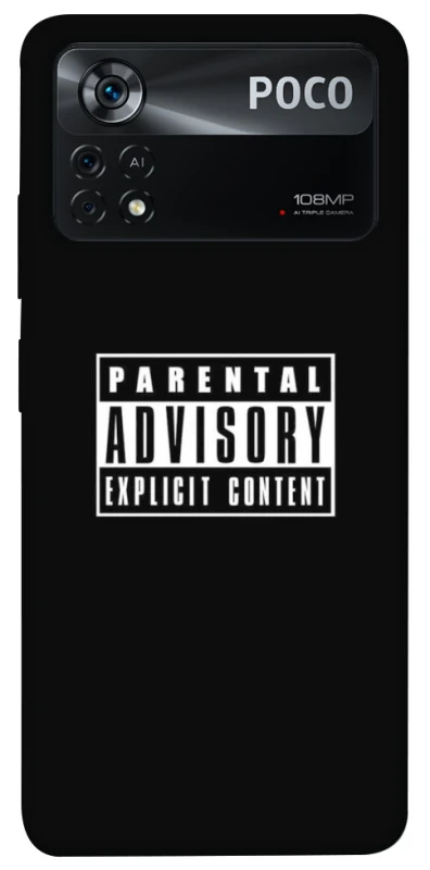 Чохол на Xiaomi Poco X4 Pro 5G Parental Advisory Label фото 1 з 1
