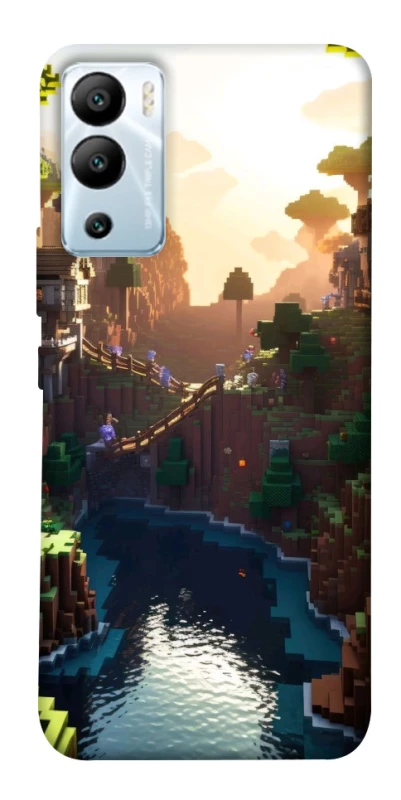 Чохол на Infinix Hot 12i Minecraft sunset фото 1 з 1