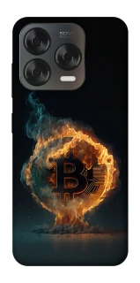 Чохол на ZTE Blade V70 Design Fire Bitcoin фото 1 з 2