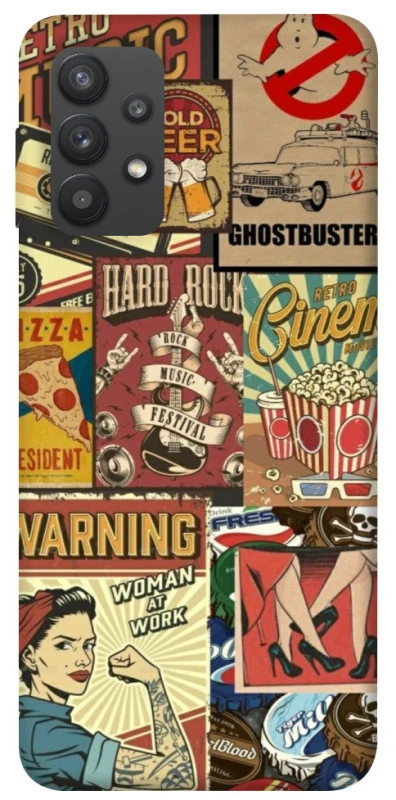 Чохол на Samsung Galaxy A32 (A325F) 4G Retro collage ver.2 фото 1 з 1