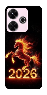 Чохол на Xiaomi Poco M6 4G Red Fire Horse ver.1 фото 1 з 1