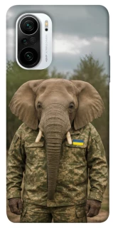 Чехол на Xiaomi Redmi K40 / K40 Pro / K40 Pro+ / Poco F3 Слон защитник фото 1 из 1
