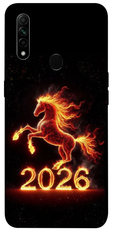 Чехол на Oppo A31 Red Fire Horse ver.1 фото 1 из 1