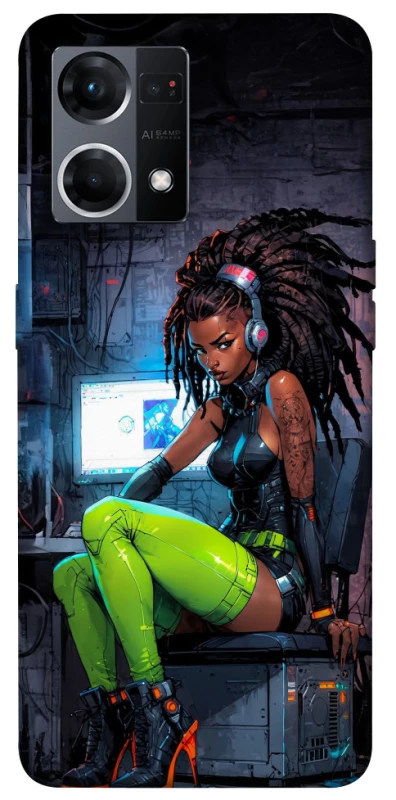 Чохол на Oppo Reno 7 4G Cyber girl фото 1 з 1