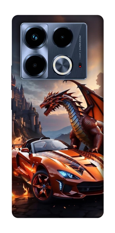 Чехол на Infinix Note 40 4G Сar and dragon фото 1 из 1