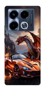 Чохол на Infinix Note 40 4G Сar and dragon фото 1 з 1