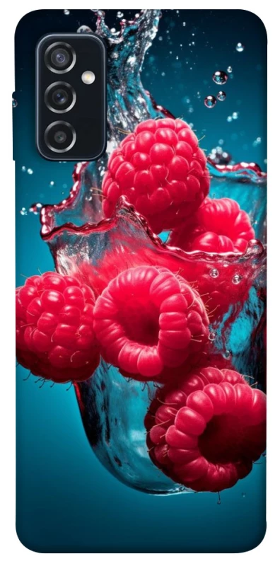Чохол на Samsung Galaxy M52 Малинка у воді фото 1 з 1