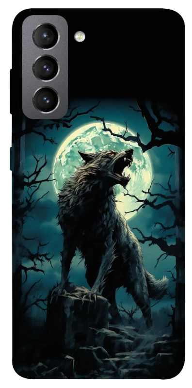 Чохол на Samsung Galaxy S21 FE Вовк під місяцем фото 1 з 1