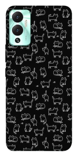 Чохол на Infinix Hot 12 Play Black Cats фото 1 Чохол на Infinix Hot 12 Play Black Cats фото 1 з 1
