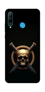 Чехол на Huawei P30 lite Golden Skull фото 1 из 1