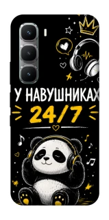 Чехол на Infinix Hot 60 Pro У навушниках 24/7 фото 1 из 1