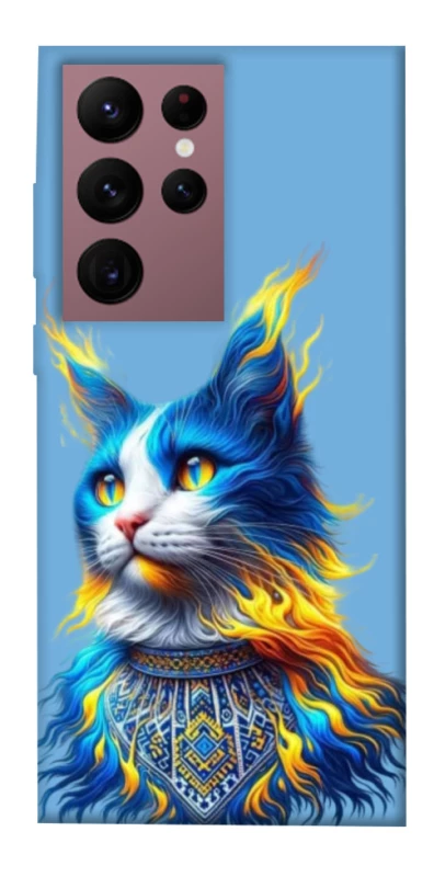 Чохол на Samsung Galaxy S22 Ultra Кіт патріот фото 1 з 1