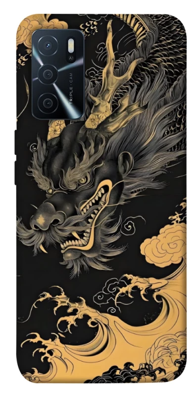 Чохол на Oppo A16s / A16 gold dragon фото 1 з 1