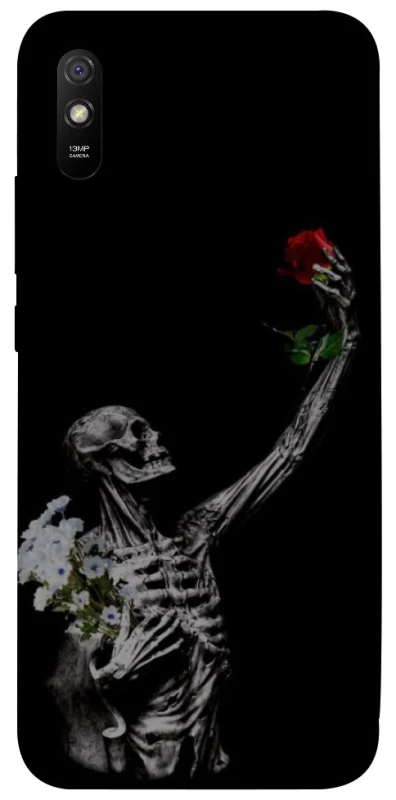 Чохол на Xiaomi Redmi 9A Skeleton vs Rose фото 1 з 1
